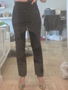 MaxMara Black Slim Straight Dress Trousers IT 38